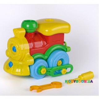 Развивающий конструктор «Паровозик» Toys Plast ИП.30.003